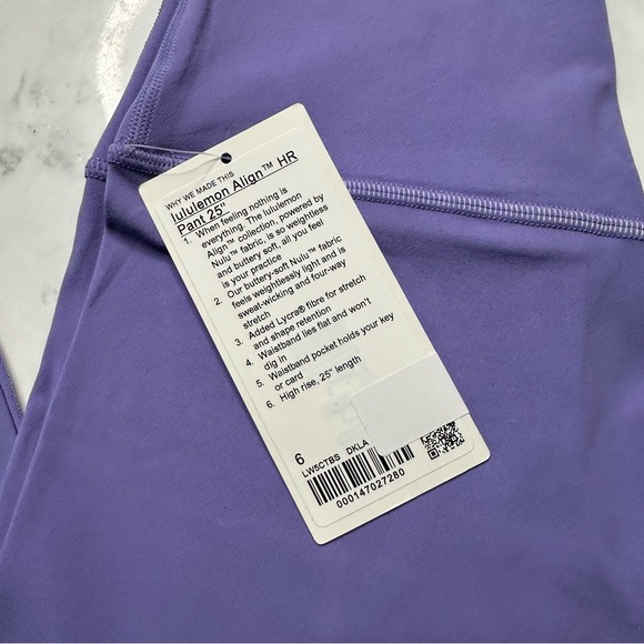 Align HR Pant 25”  - Dark Lavender - Picture 5 of 5